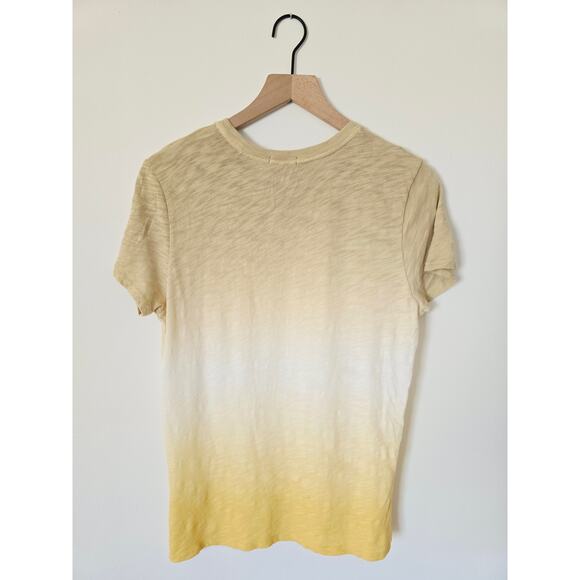 ATM Anthony Thomas Melillo Honey Gold Ombre Dip-Dye Tee Shirt Size L NWT - Picture 4 of 4